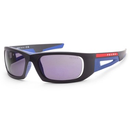 mens ps-02ys-16g05u linea rossa 59mm matte black/blue sunglasses