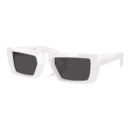 unisex pr 24ys 4615s0 white frame dark grey lens sunglasses