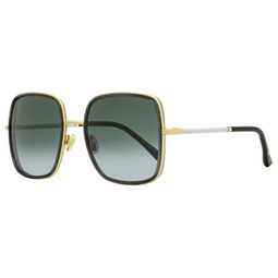 womens square sunglasses jayla 2f79o gold/gray 57mm