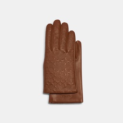 signature leather tech gloves