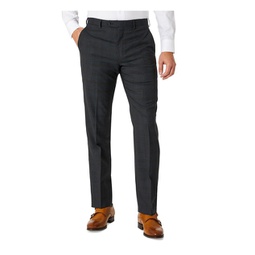 mens wool blend plaid suit pants