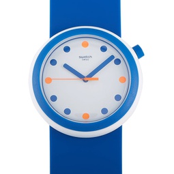 Swatch Popiness 45mm Blue Quartz Watch PNW103
