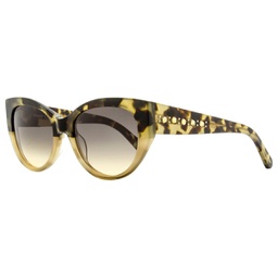 womens cat eye sunglasses sk0372 56f beige havana 53mm