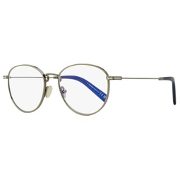 mens blue block eyeglasses tf5749b 012 ruthenium/blue 52mm