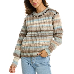 cinq a sept myra wool-blend sweater