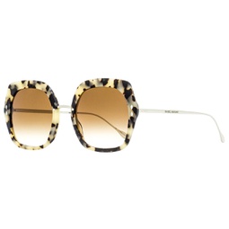 womens square sunglasses im0085s 9g0ha cream havana/palladium 55mm