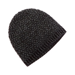 lurex lattice stitch cashmere-blend hat