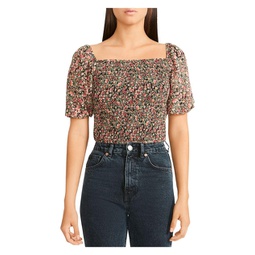 zandia womens floral cropped tube top