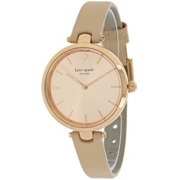 womens holland rose gold dial watch
