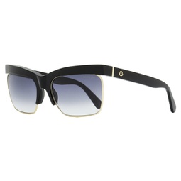 womens veronica leoni sunglasses ml0218p 01b black gold 61mm