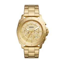 mens privateer sport chronograph, gold-tone stainless steel watch