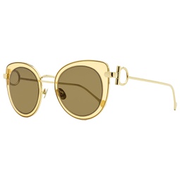 womens oval sunglasses sf182s 230 gold/opal 50mm