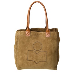 yenky small suede & leather tote