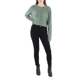 womens cashmere cropped cardigan sweater