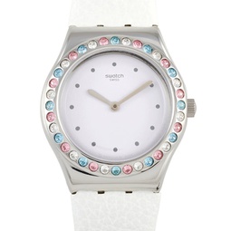 Swatch After Dinner Bejeweled White Ladies Watch YLS201