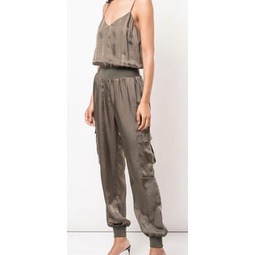 twill amia jumpsuit in olive