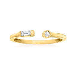 canaria diamond open-space ring in 10kt yellow gold