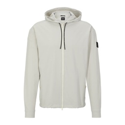 relaxed-fit hooded shirt in performance-stretch fabric