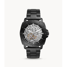 mens privateer sport automatic, black-tone stainless steel watch