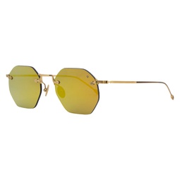rimless octagon sunglasses v526 gold gold 49mm 526