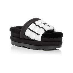 maxi slide womens slip-on logo slide sandals