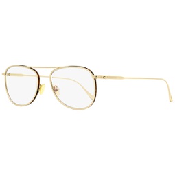 mens blue block eyeglasses tf5691b 028 gold 52mm