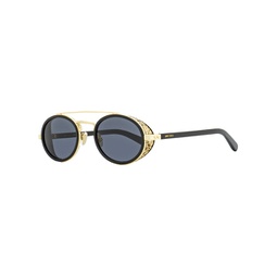 womens oval sunglasses tonie/s 2m2ir black/gold 51mm