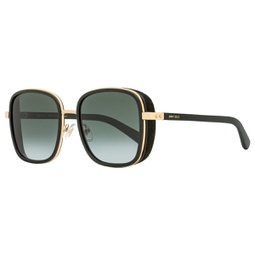 womens square sunglasses elva 2m29o black/gold 54mm