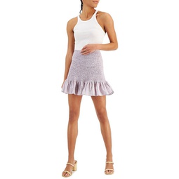 elao womens poplin mini a-line skirt