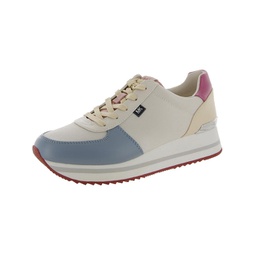 monique womens faux lea faux leather casual and fashion sneakers