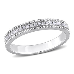 1/10ct tdw diamond eternity ring in sterling silver