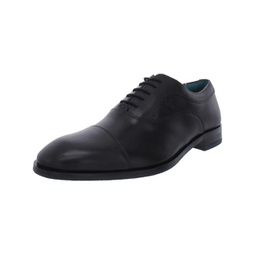 fually mens leather comfort derby shoes