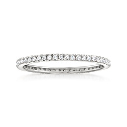 by ross-simons diamond eternity band in sterling silver