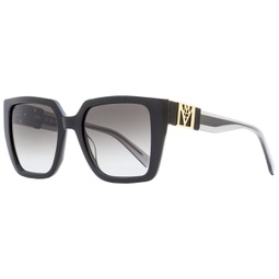 womens square sunglasses 723s 001 black 53mm