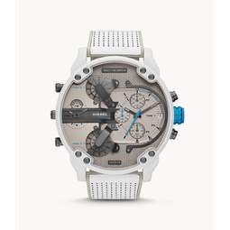 mens mr. daddy 2.0 chronograph, white-tone stainless steel watch