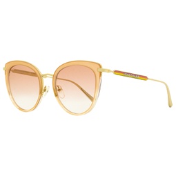 Longchamp Womens Butterfly Sunglasses LO661S 750 Peach/Gold 53mm
