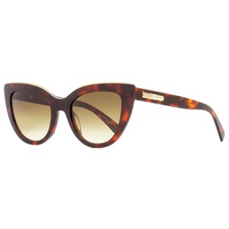 womens cat eye sunglasses lo686s 518 red havana 51mm