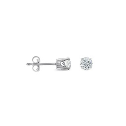 14kt white gold diamond stud earrings containing 0.50 cts tw