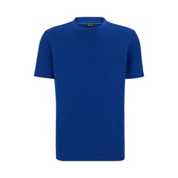 cotton-jersey t-shirt with logo collar