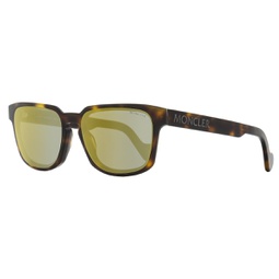 mens rectangular sunglasses ml0171 52q dark havana 58mm