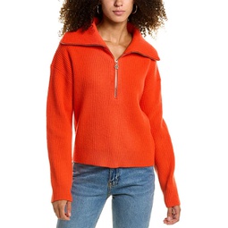 1/2-zip wool-blend sweater