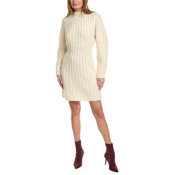 sculpted wool & cashmere-blend sweaterdress