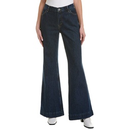 70s heritage rinse low-rise bell bottom jean