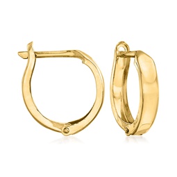ross-simons 14kt yellow gold huggie hoop earrings