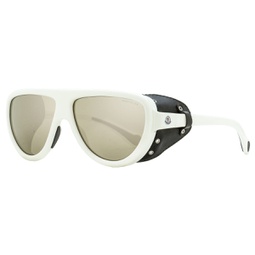 unisex pilot sunglasses ml0089 21c white/black 57mm