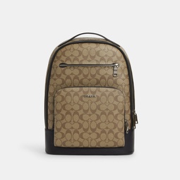 ethan backpack in signature canvas