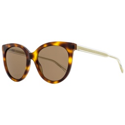 womens sunglasses gg0565s 002 havana/clear/gold 54mm