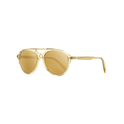 unisex pilot sunglasses ml0228 57l transparent amber 58mm