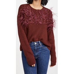 melanie sweater in sangria