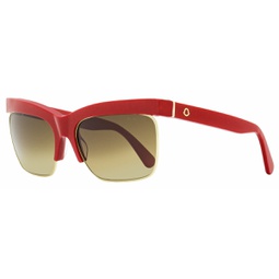womens veronica leoni sunglasses ml0218p 66f red/gold 61mm